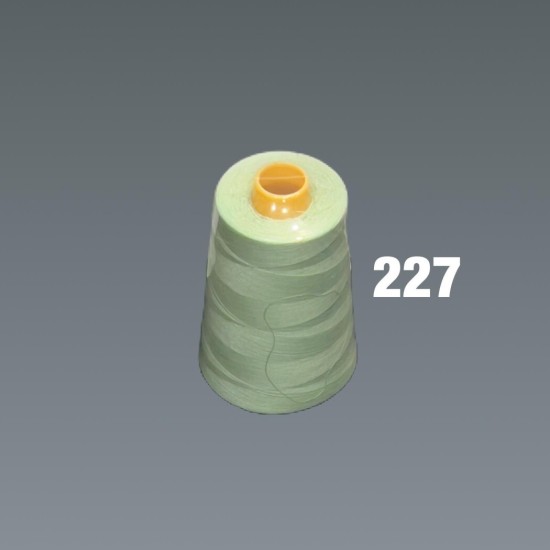 חוט תפירה ירוק בהיר בהיר – פוליאסטר 100% – דגם 227| מותג הבית