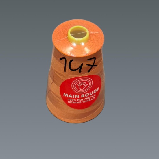 חוט תפירה כתום בהיר – פוליאסטר 100% – דגם 147| מותג הבית