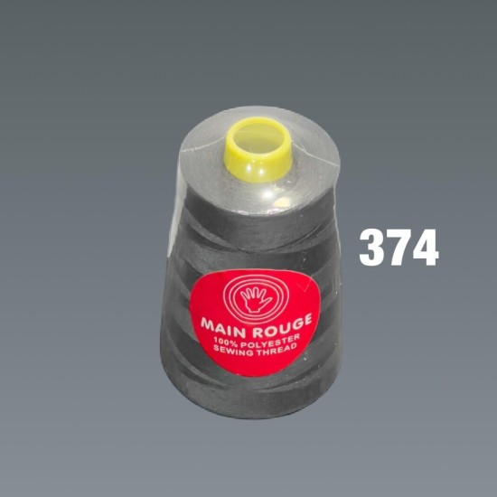 חוט תפירה אפור עכבר – פוליאסטר 100% – דגם 374| מותג הבית