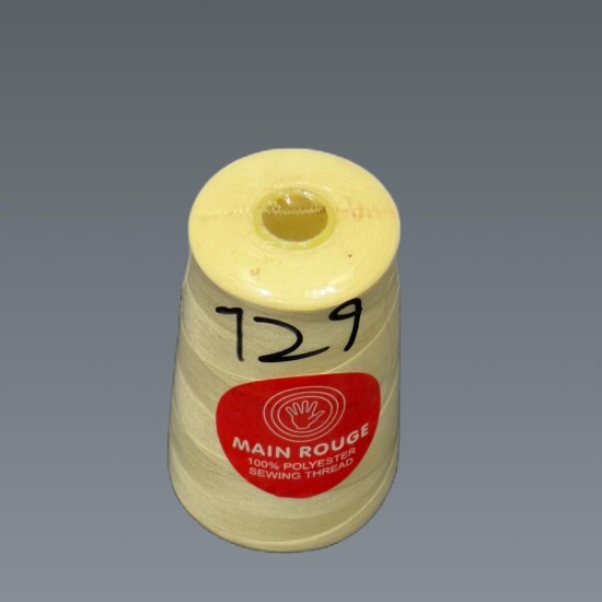 חוט תפירה צהוב בננה בהיר – פוליאסטר 100% – דגם 129| מותג הבית