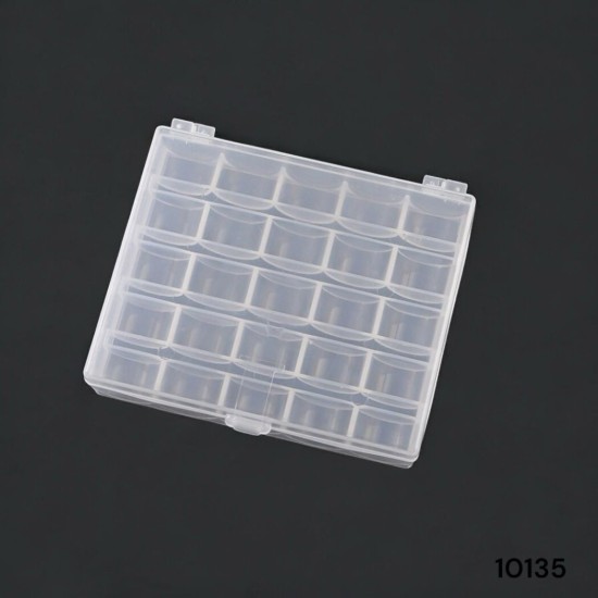 קופסת אחסון שקופה לבתי סליל – דגם קומפקטי