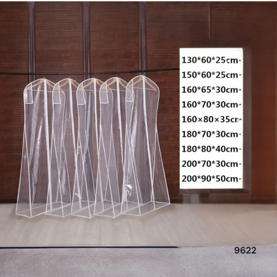 נרתיק בגדים שקוף עם עומק ותפח – שמירה מרבית על בגדים (מידות שונות)