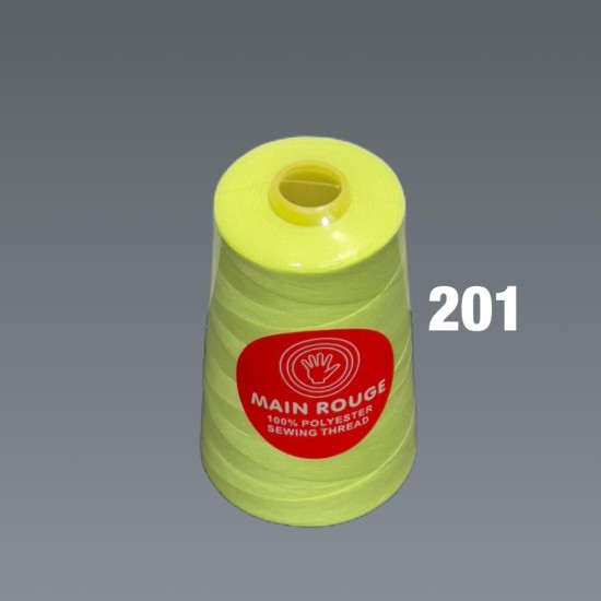 חוט תפירה צהוב ירקרק בהיר– פוליאסטר 100% – דגם 201| מותג הבית