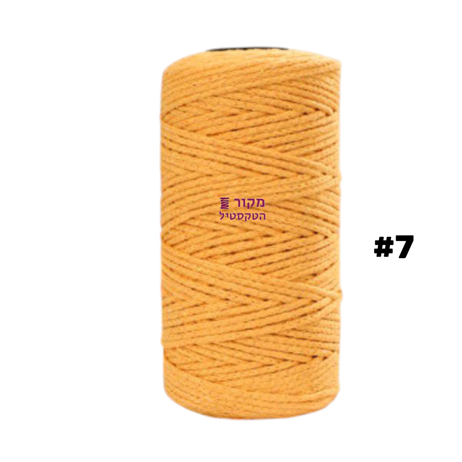 חוט מקרמה כותנה בצבע כתום – גליל איכותי למקרמה ויצירה