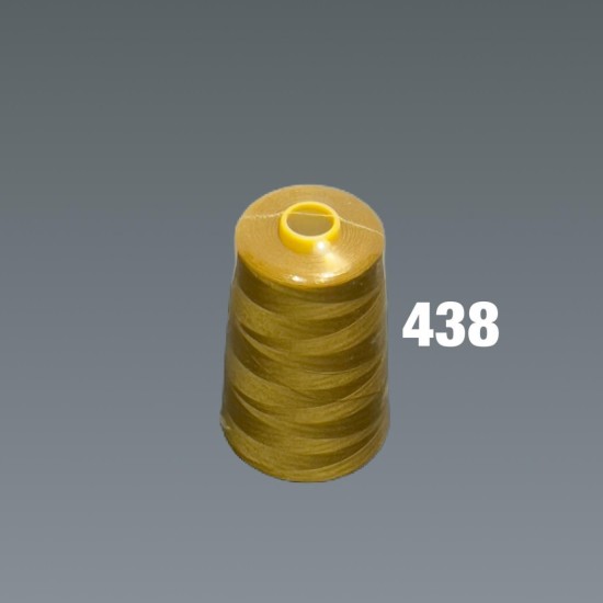 חוט תפירה חרדל כהה– פוליאסטר 100% – דגם 438| מותג הבית