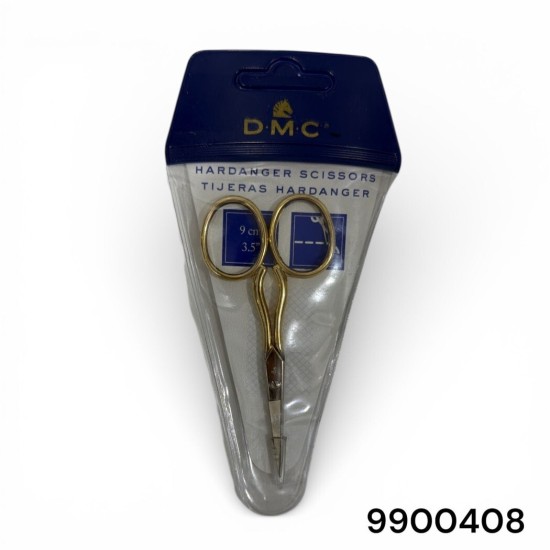 מספריים DMC HARDANGER | מספרי רקמה מקצועיות 9 ס״מ ידיות זהב | מקור הטקסטיל