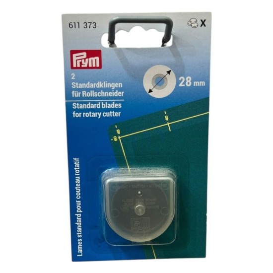 להבים סטנדרטיים לגלגלת חיתוך Prym – קוטר 28 מ״מ (סט 2 יחידות)