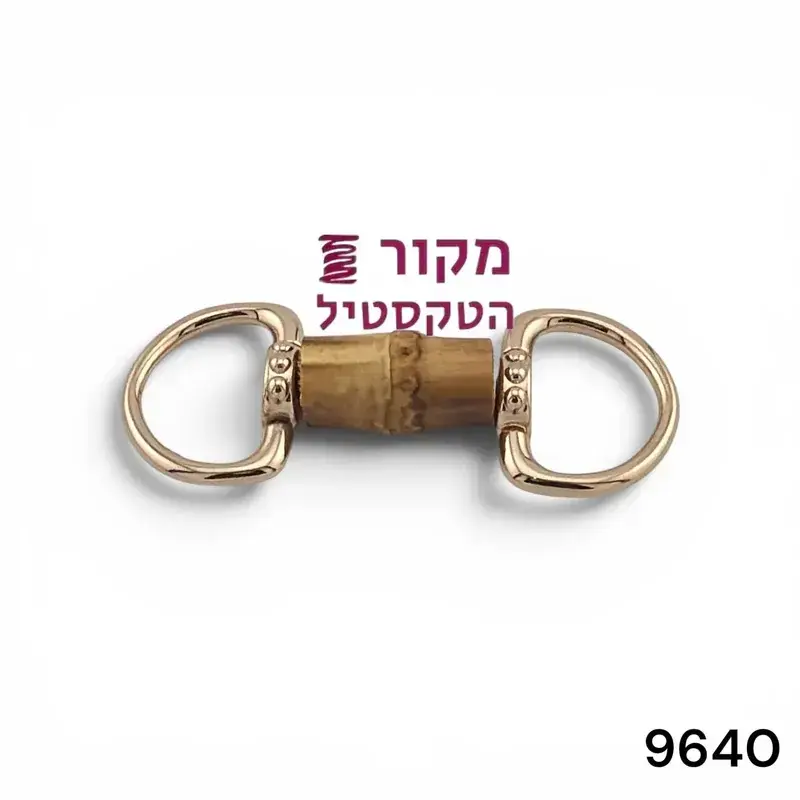 אבזם מחבר דקורטיבי במבוק וזהב לבגד ים, שמלות ותיקים