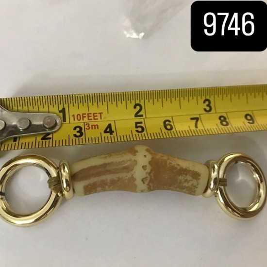 חיבור טבעות במבוק עם מתכת – 9 ס״מ דגם9746