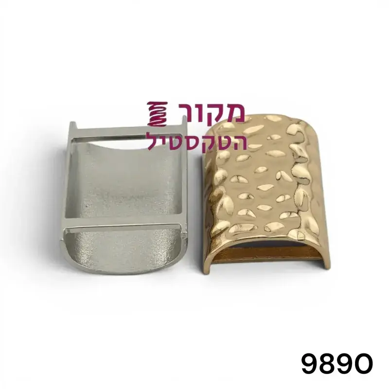 אבזם קצה מתכת פטיש זהב לחגורות ותיקים ובגדי ים 