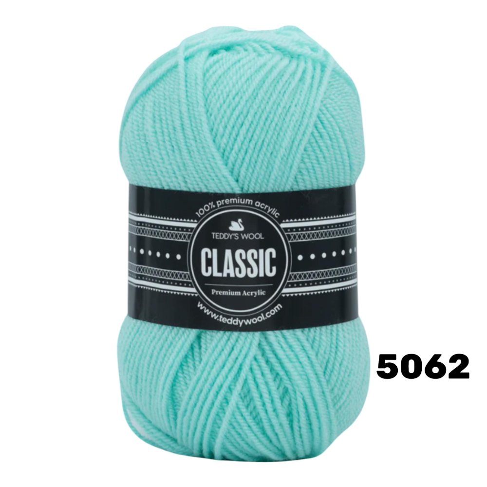 חוט סריגה Teddy's Wool CLASSIC צבע 6683 – ורוד עתיק / בורדו בהיר – 100% אקרילן פרימיום – 100 גרם / 240 מטר