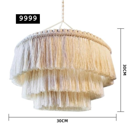 אהיל מקרמה עגול עם 3 שכבות – בוהו טבעי – דגם 9999