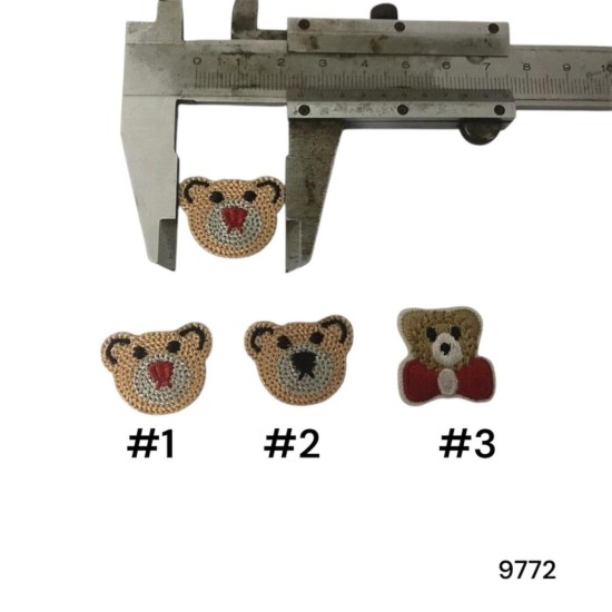 טלאי דובון סרוג - מבחר דגמים לקישוט | דגם 9772