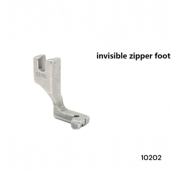 רגלית לרוכסן נסתר S518L למכונת תפירה תעשייתית