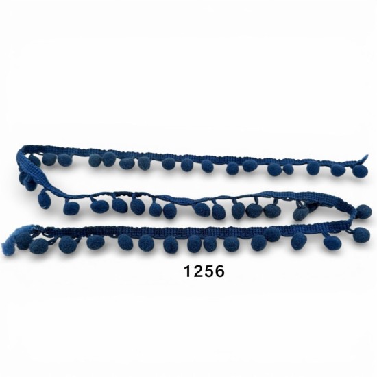 סרט פונפונים כחול רויאל – דגם 1256 | מחיר למטר