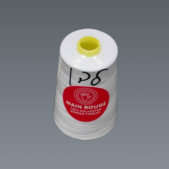 חוט תפירה לבן – פוליאסטר 100% – דגם לבן | מותג הבית