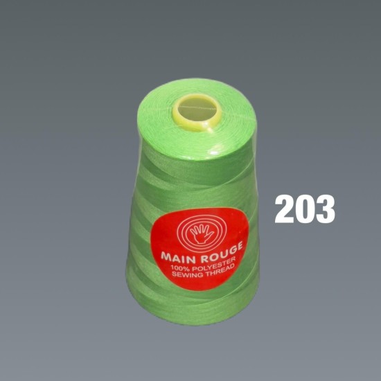 חוט תפירה ירוק זוהר בהיר – פוליאסטר 100% – דגם203 | מותג הבית