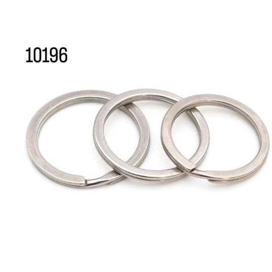 טבעת מתכת עגולה לפתיחה – כסף דגם 10196