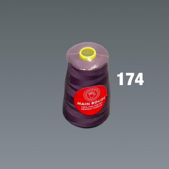 חוט תפירה סגול – פוליאסטר 100% – דגם 174 | מותג הבית