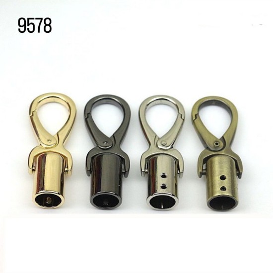 קרבינה עם בית מתכת לסיום שרוך – דגם 9578