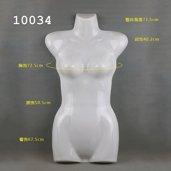 טורסו נשי להצגת בגדים קולב – דגם 10034 (פתוח בגב) 