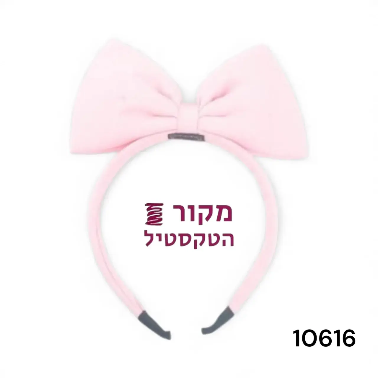 קשת שיער עם פפיון גדול – ורוד בהיר