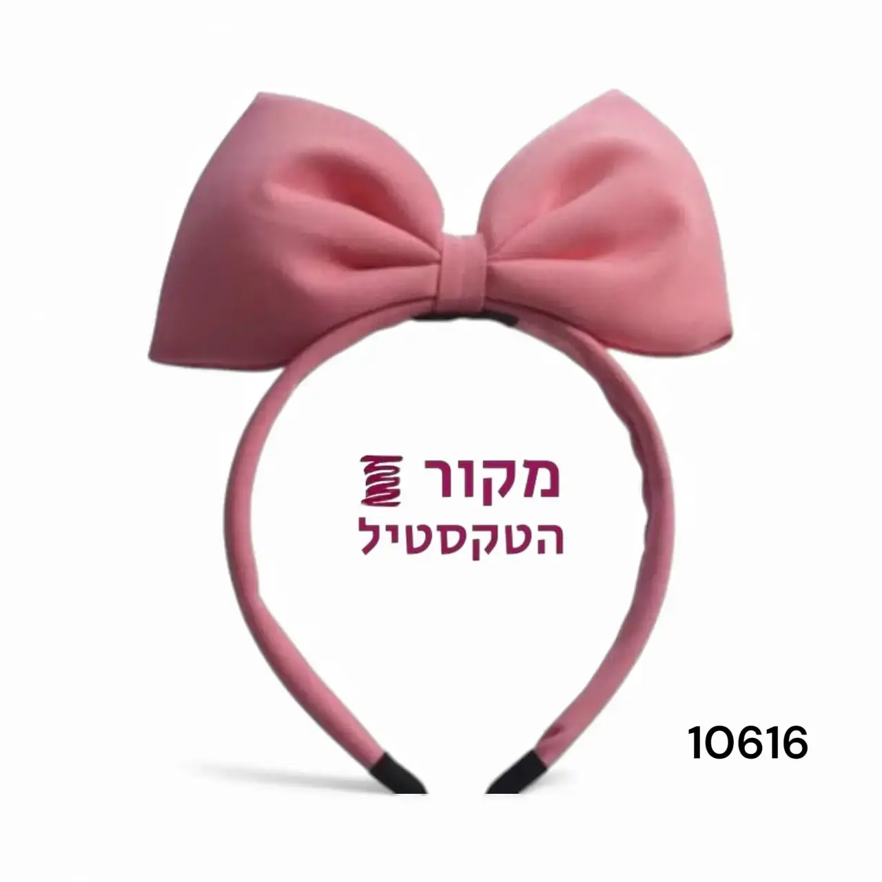 קשת שיער עם פפיון גדול – ורוד