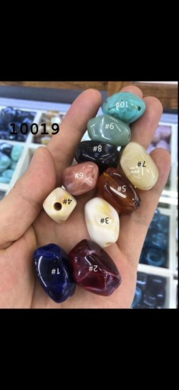 חרוזים דמוי שיש מיוחדים במגון צבעים דגם 10019