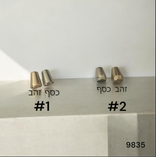 סופית מתכת לשרוך – צבע זהב / כסף |