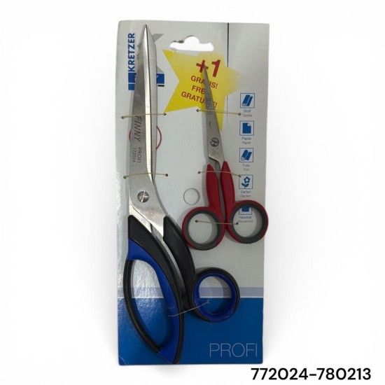 סט 2 מספריים KRETZER FINNY PROFI – תוצרת גרמניה 