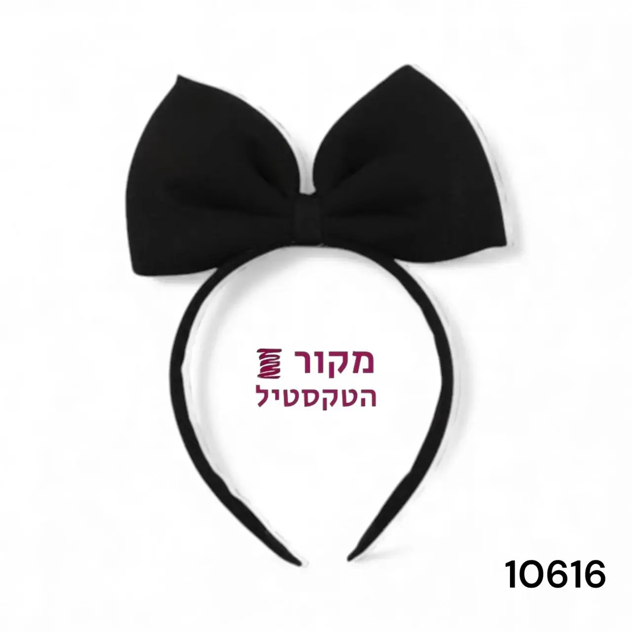 קשת שיער עם פפיון גדול – שחור
