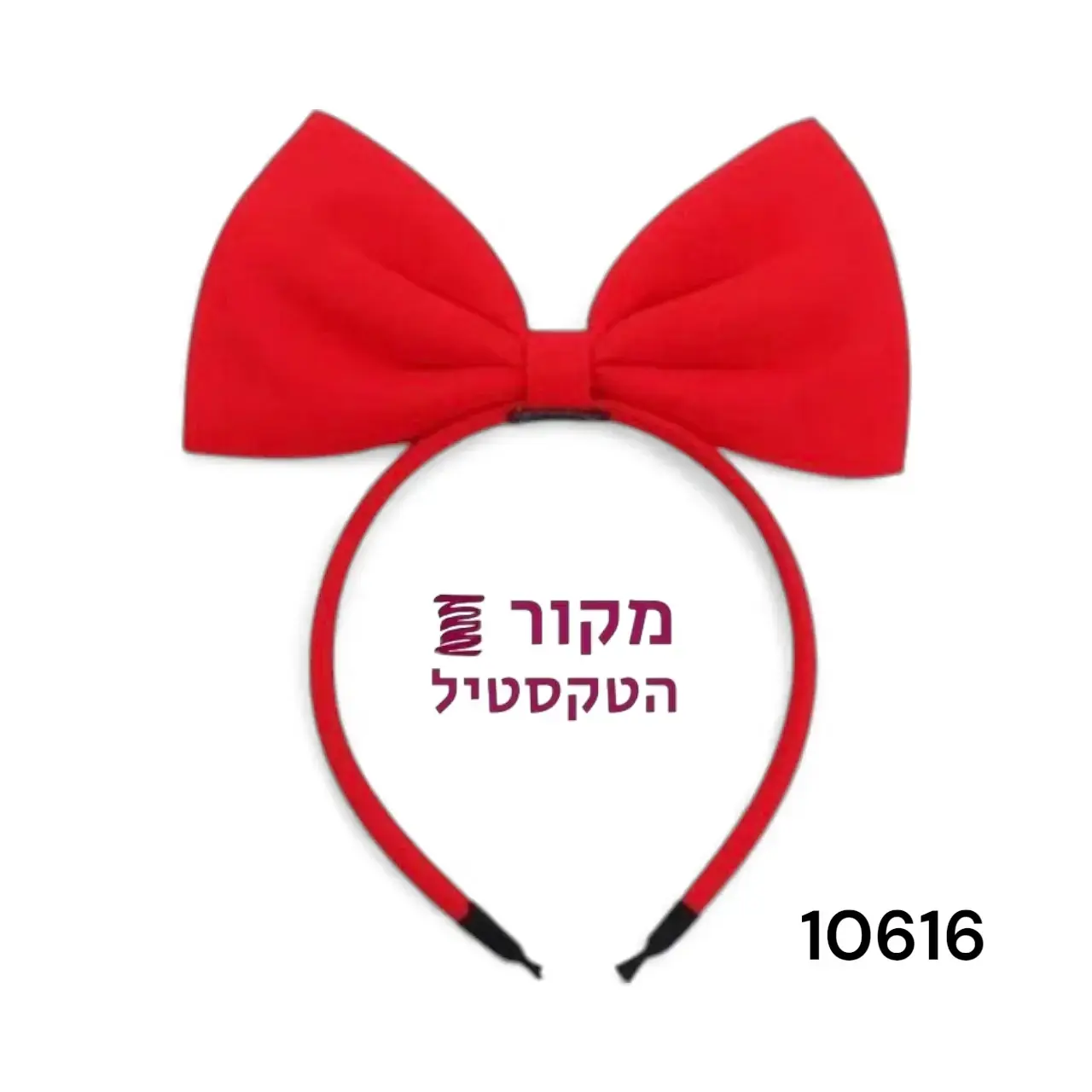 קשת שיער עם פפיון גדול – אדום