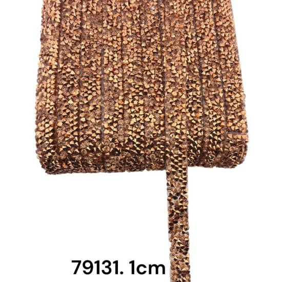 סרט אבנים פירמידלי נחושת עם דבק 1 ס״מ 79131