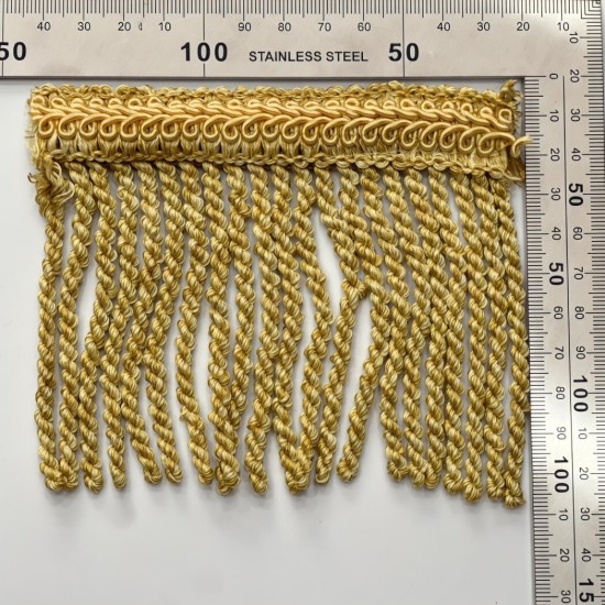 פס פרנזים זהוב מעוטר – אורך 10 ס״מ דגם 9400