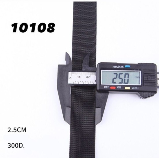 סרט רצועת פוליאסטר 300D – רוחב 2.5 ס״מ