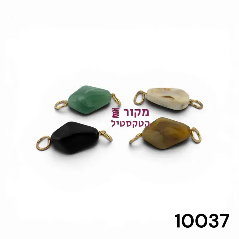פרנז מתכת ואבן לחיבור דקורטיבי – דגם טיפה צבעוני