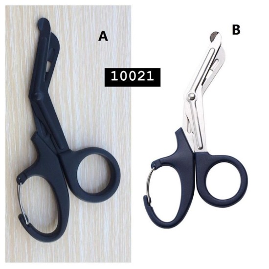 מספריים רפואיים מקצועיים מתקפלות עם קליפס תלייה – דגם 10021