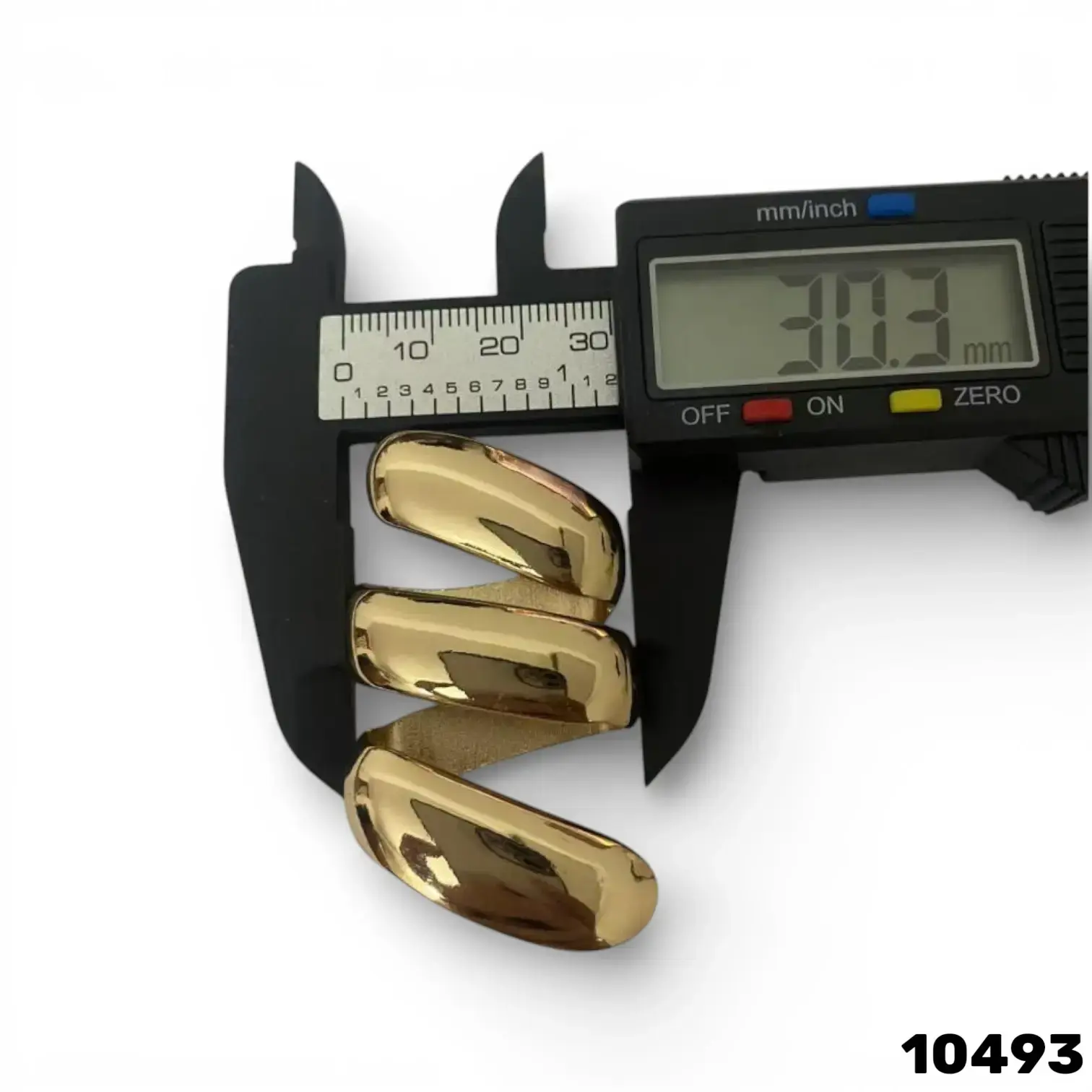 אבזם מתכת זהב מעוגל 30 מ״מ – אבזם לחגורות ושמלות אלגנט 