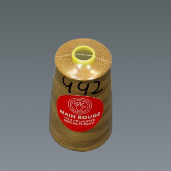 חוט תפירה חרדל חלודה – פוליאסטר 100% – דגם 442 | מותג הבית