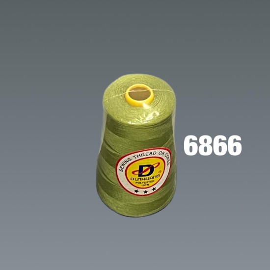 חוט תפירה ירוק רעל – פוליאסטר 100% – דגם 6866 | מותג הבית