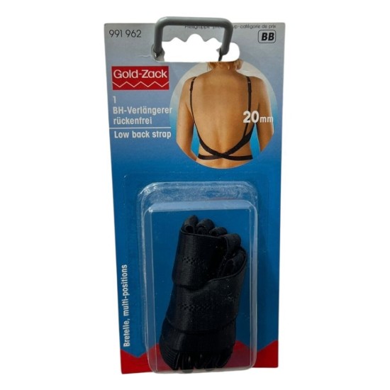 רצועת גב נמוכה לחזייה Gold-Zack – Low Back Strap 20 מ”מ