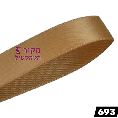 סרט סאטן YAMA פייל גולד – זהב בהיר