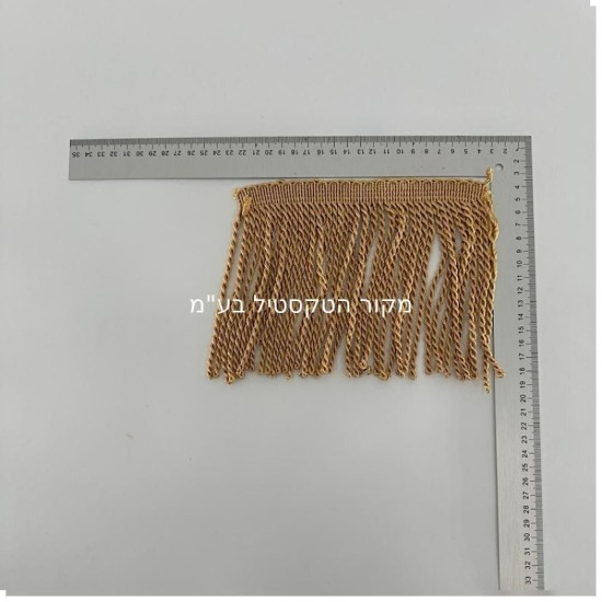 פרנז טקסטיל מפותל זהב נחושת – נמכר לפי מטר מדגם 9400