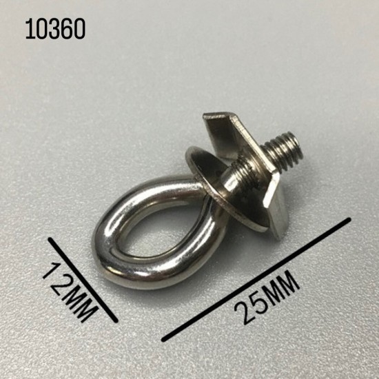 מוצר: בורג עין מתכתי עם הברגה (12×25 מ”מ)