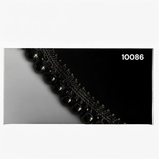 פס קישוט עם חרוזים שחורים דגם 10086
