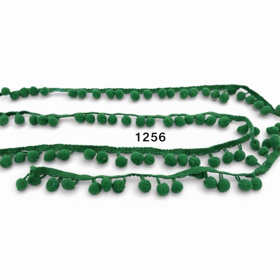 פרנז פונפונים ירוק עמוק – דגם 1256 