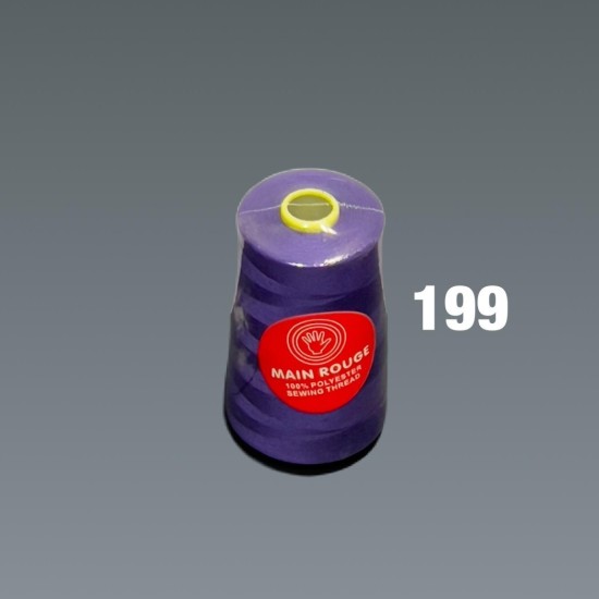 חוט תפירה סגול חזק– פוליאסטר 100% – דגם 199| מותג הבית