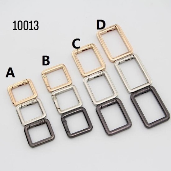 אבזם ריבועי מתכת בציפוי איכותי