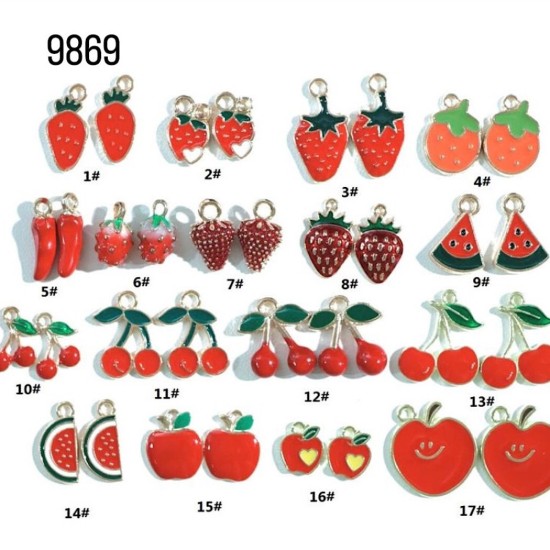 תליון פירות ואקססוריז צבעוניים