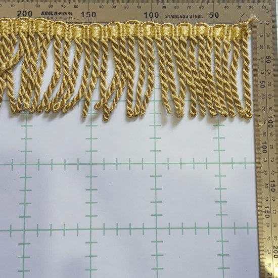 פס פרנזים חוטים שזורים בצבע זהב – אורך 8 ס״מ דגם 1943